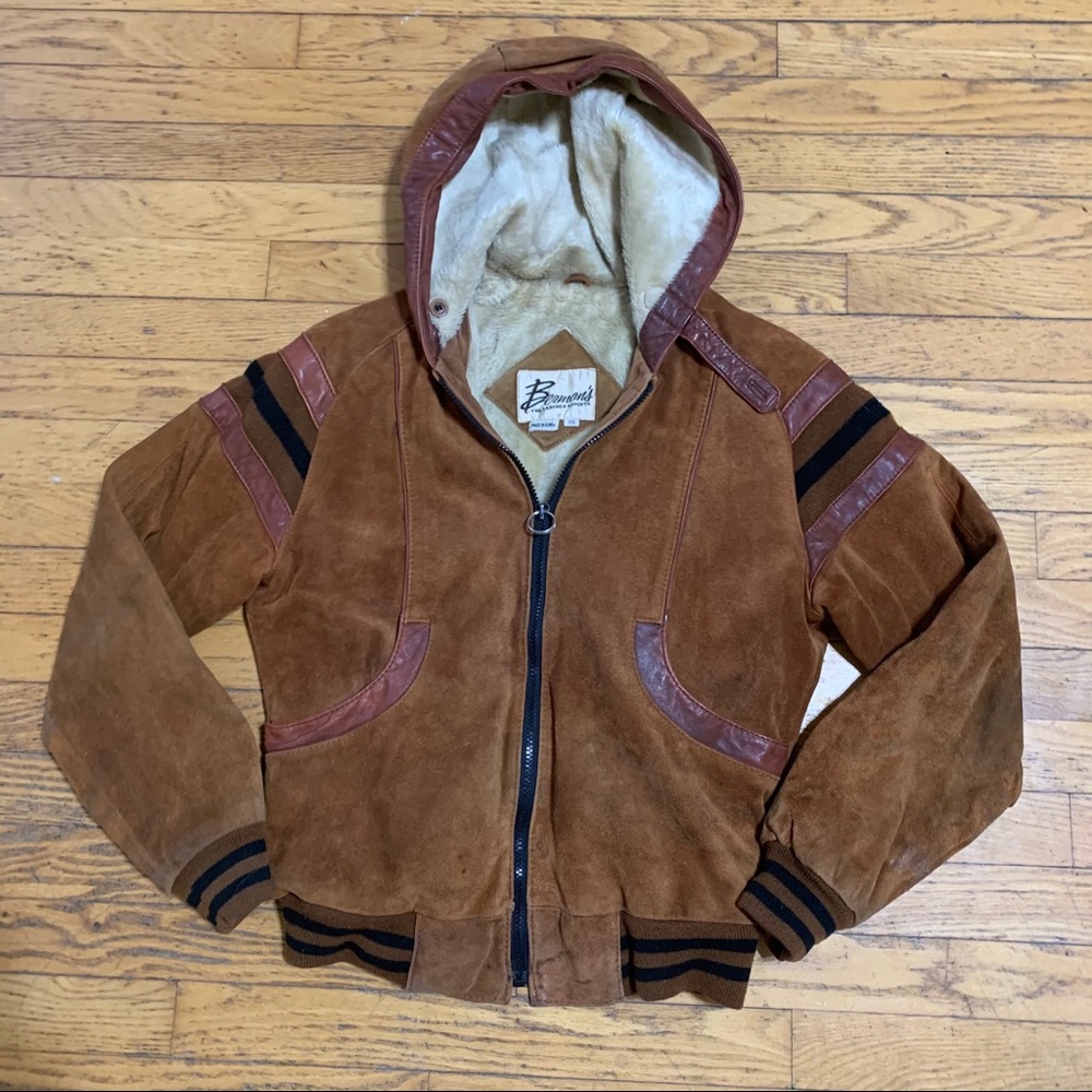 Vintage 1970’s Bermans leather bomber jacket